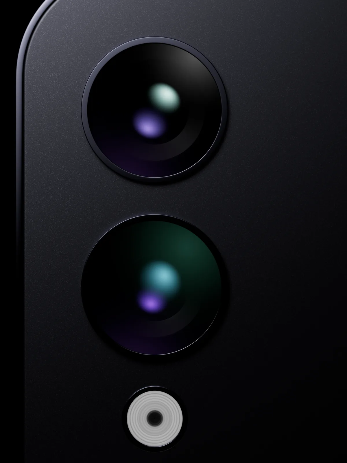 Phone camera close-up render