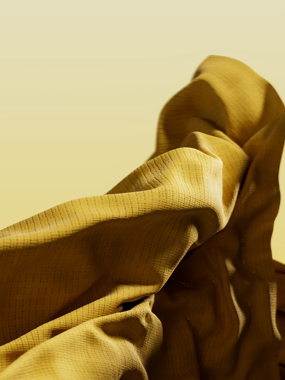 Yellow cloth render