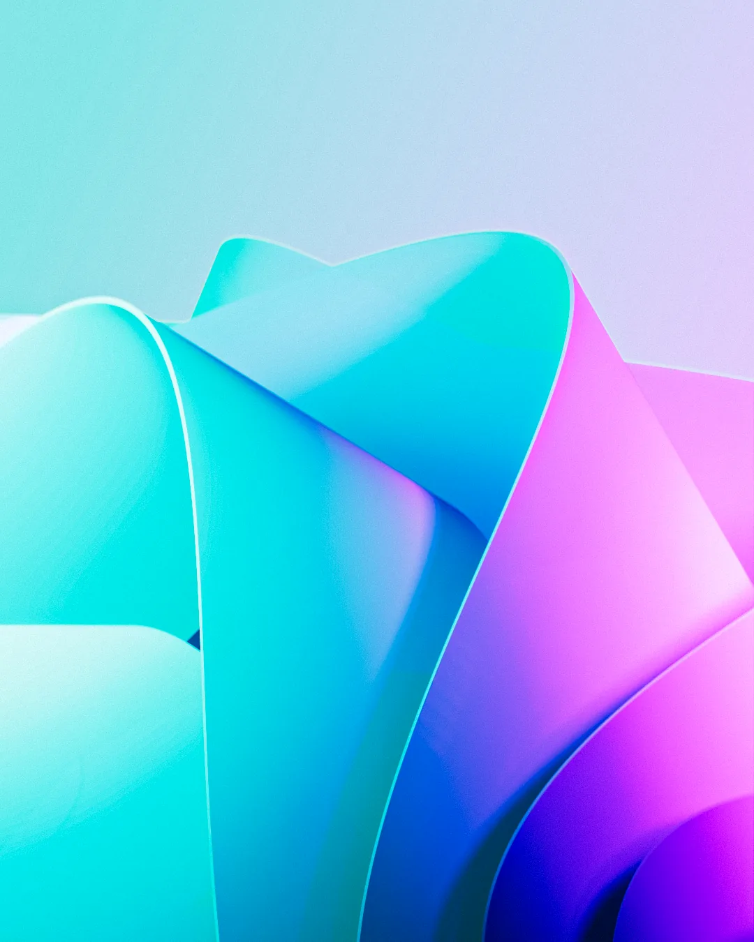 Abstract colorful folds render